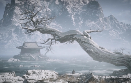 黑神話悟空 雪天 樹(shù) 小廟 4K壁紙 3840x2160